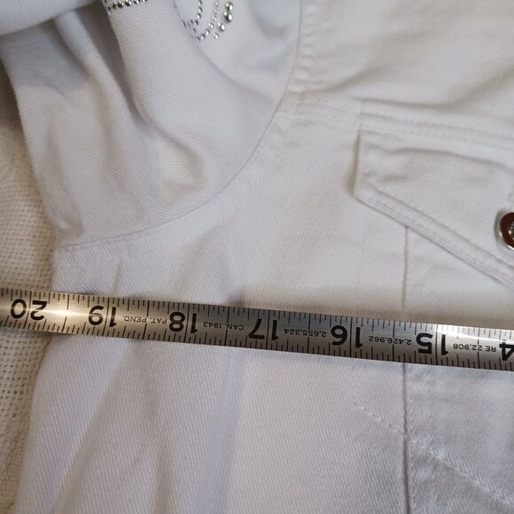 Quacker Factory Trucker Jacket Women's Size S - Picture 10 of 11